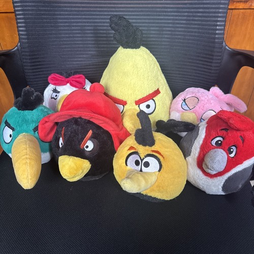 Angry birds plush lot 7 - angry,